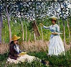 Claude Monet Canvas Paintings - In The Woods At Giverny